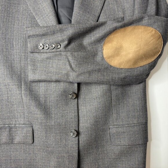 Ralph Lauren Men’s Blazer 44R Gray Wool Cashmere Sport Coat Jacket 2-Button RRL - Picture 8 of 13